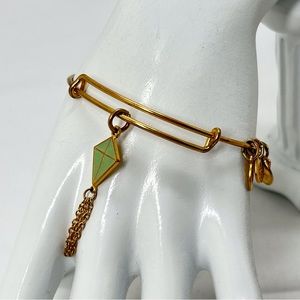 Alex And Ani, Aspirations In Flight, Gold Adjustable Kite Bracelet, 2013